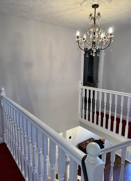 hall stairs and landing painting westhoughton